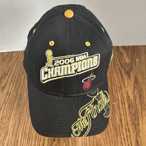Vintage Miami Heat 2006 NBA Finals Champions Hat Reebok Adjustable Strap